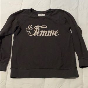 Anthropologie Sol Angeles “La Femme” sweatshirt